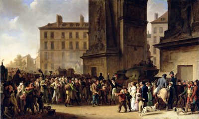 The Conscripts of 1807 Marching Past the Gate of Saint-Denis by Louis Leopold Boilly